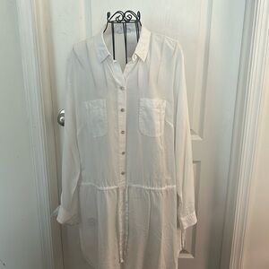 White shirt dress